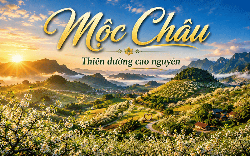 MỘC CHÂU 2N1Đ<br>Thiên đường cao nguyên
